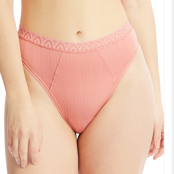 NWT Hanky Panky MellowLuxe High Cut Thong in Antique Rose Sz XL - Picture 1 of 8